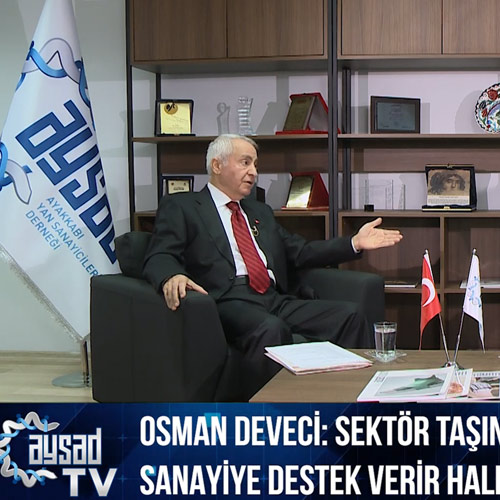 AYSAD
                      TV | Osman Deveci | TOSYÖV Başkanı ve AYSAD 5. Dönem Yönetim Kurulu Başkanı